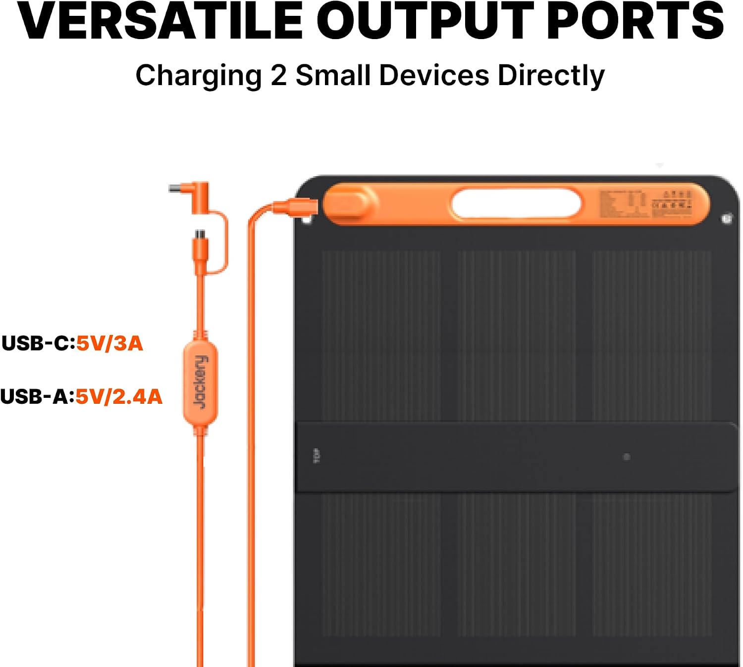 Jackery SolarSaga 200W Portable Solar Panel,IP68 Foldable Bifacial Solar Panels,Compatible with Jackery Explorer Power Station and Solar Generator,for Rooftops Outdoor Camping Off-Grid and RVs