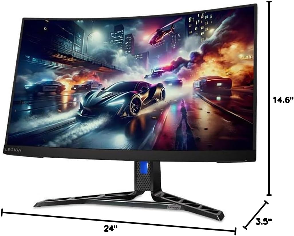 Lenovo Legion R27qc-30 27' Class WQHD Curved Screen Gaming LED Monitor - 16:9 - Raven Black