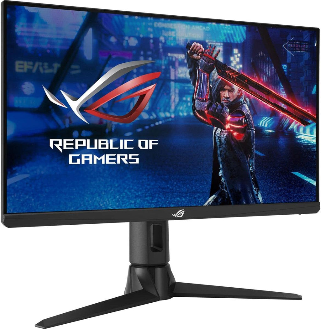ASUS ROG Strix 24.5' 1080P Gaming Monitor (XG256Q) - Full HD, Fast IPS, 180Hz, 1ms, G-Sync Compatible/FreeSync, DisplayPort, HDMI, DisplayHDR400, Black