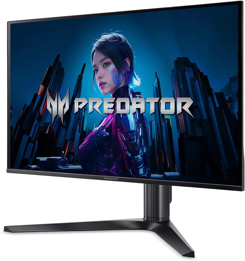 acer Predator Gaming Monitor | 27' WQHD (2560 x 1440) OLED | AMD FreeSync Premium Pro | 240Hz | 0.03ms (G to G) | VESA DisplayHDR True Black 400 | Display Port 1.4 & 2 x HDMI 2.1 | X27U X1bmiiphx