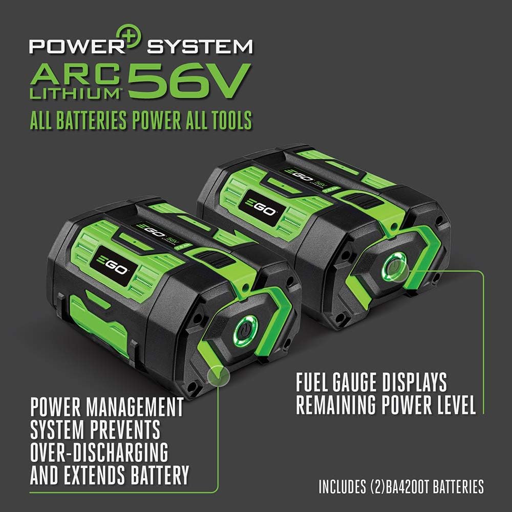 EGO POWER+ Portable Power Station, 3000W, Battery Powered, Inverter Generator for Home and Outdoor, Includes (2) 56V 7.5Ah Batteries and Charger - PST3042