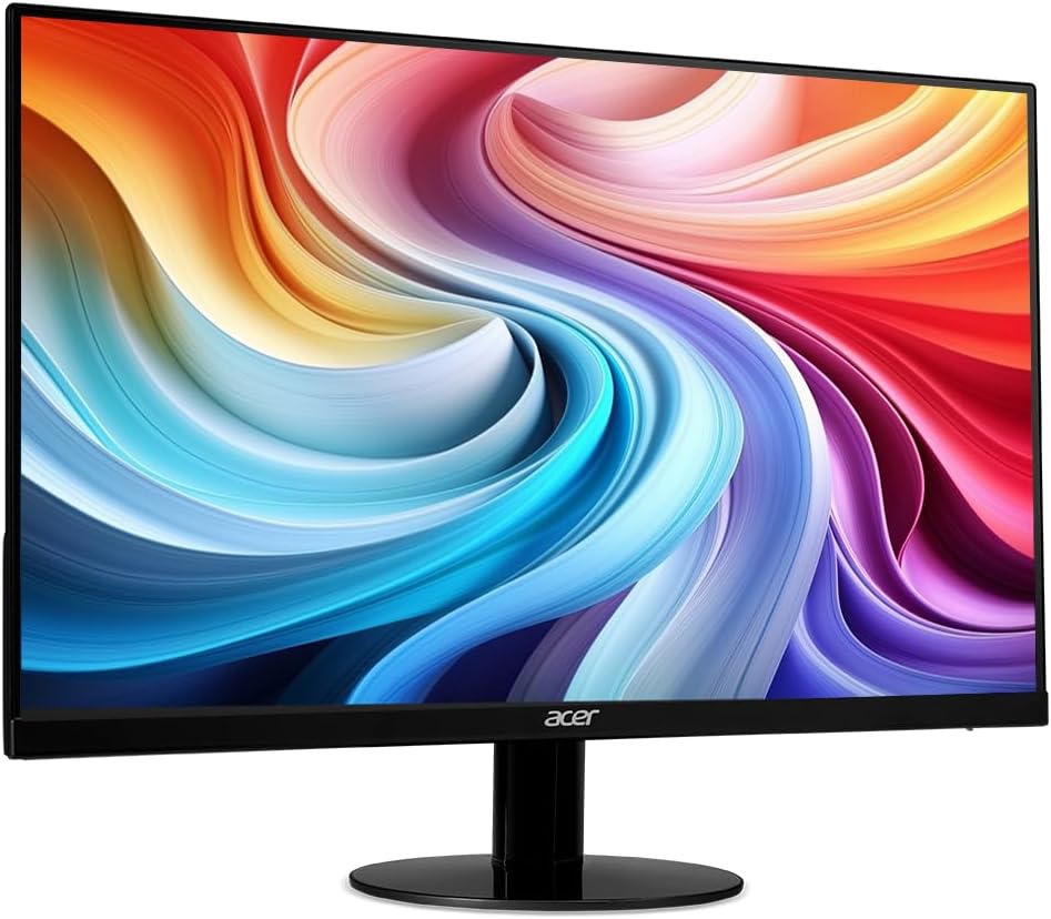 acer SB270 G0bi 27' IPS Full HD (1920 x 1080) Ultra-Thin Zero-Frame Gaming Office Monitor | Adaptive-Sync Support (FreeSync Compatible) | Up to 120Hz Refresh | 1ms (VRB) | Tilt | HDMI & VGA Ports