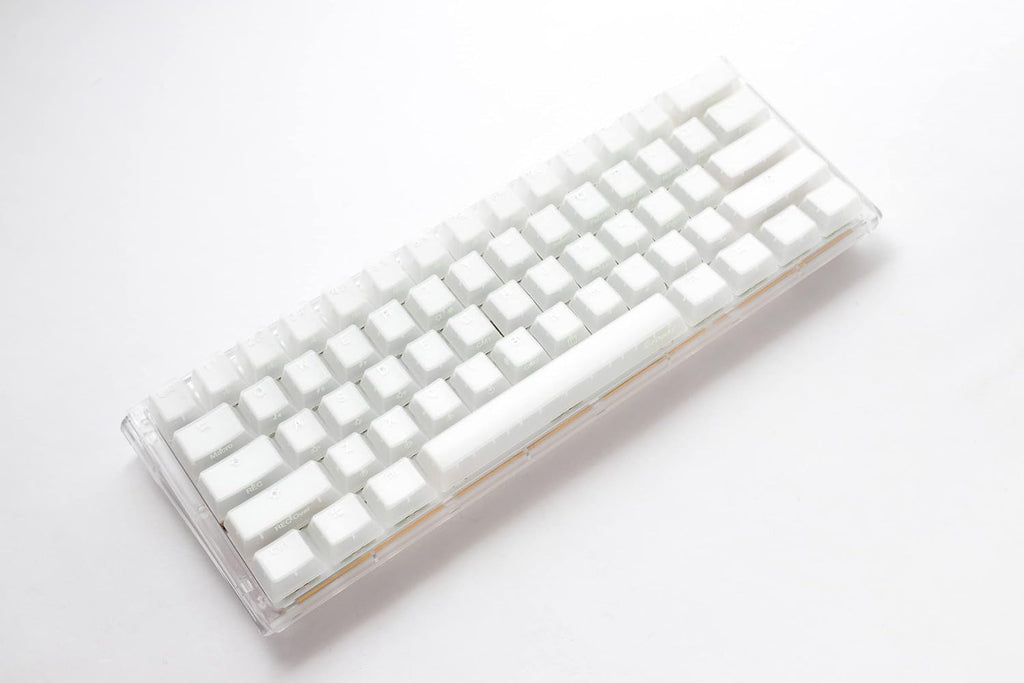 Ducky One 3 Aura 60% Mechanical Keyboard: Quack Mechanics Dampening, Hot-Swappable Cherry MX Silent Red Switches, High-Density PBT Doubleshot Keycaps, RGB, US, Aura White