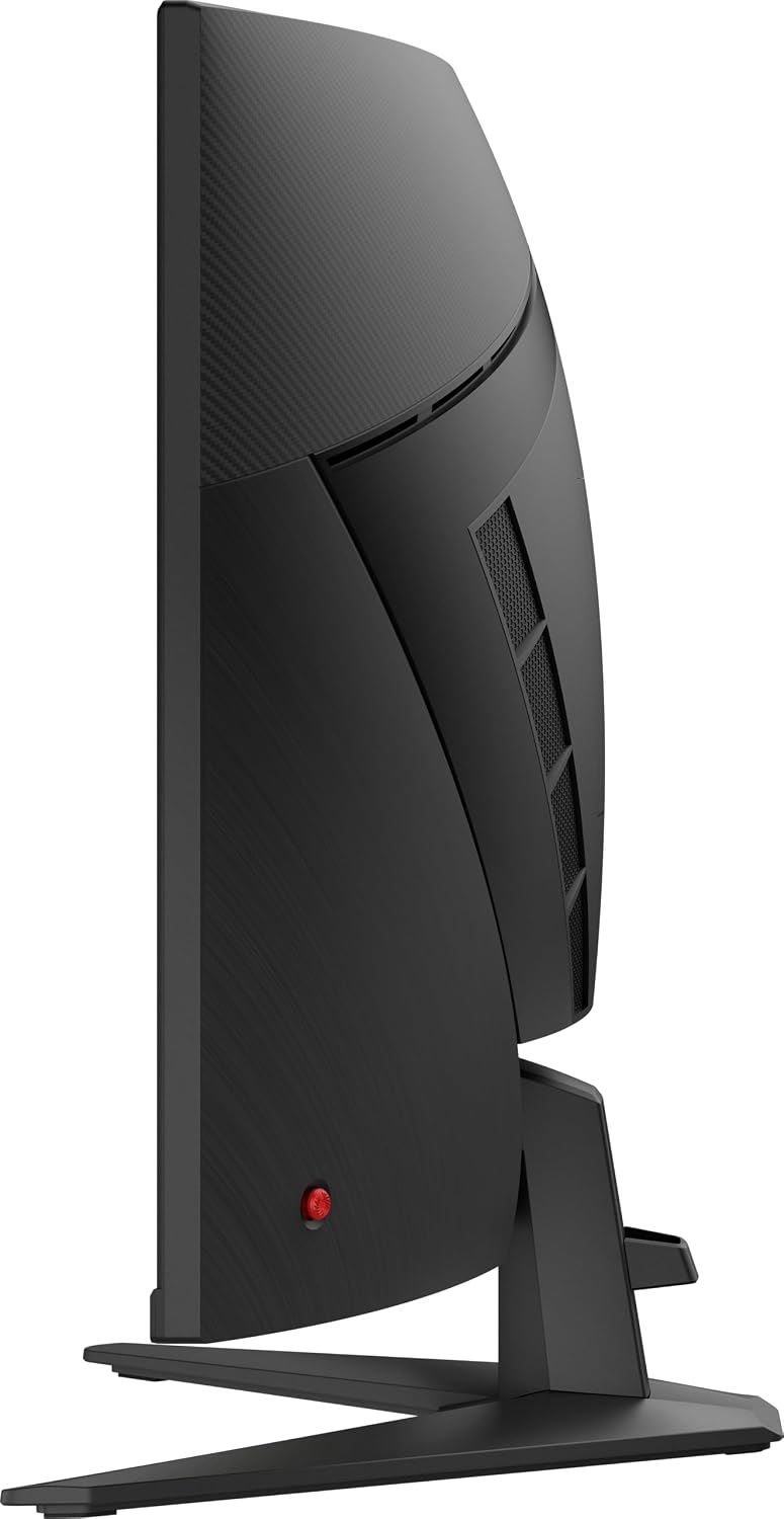 msi MAG 325CQF 32-inch 2560 x 1440 (QHD) Gaming Monitor, 180Hz, Adaptive-Sync, HDMI, DisplayPort, VESA Mountable, Tilt, Height Adjustable, Speaker, 0.5ms, Black