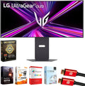 LG 34GX900A-B 34' Ultragear WQHD OLED Curved Gaming Monitor 240Hz, DisplayHDR Bundle with Elite Suite 18, 2X HDMI Cable and Deco Gear CPS Exclusive 26 Month Protection Pack (BEACH-CPS-26M1500)