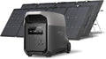 EF ECOFLOW DELTA 3 Ultra Portable Power Station with 2X220W Solar Panels, 3072Wh LiFePO4 Battery, 3600W (Surge 7200W) Output, Solar Generator for Home Use, Camping Accessories, Emergencies & RV Backup