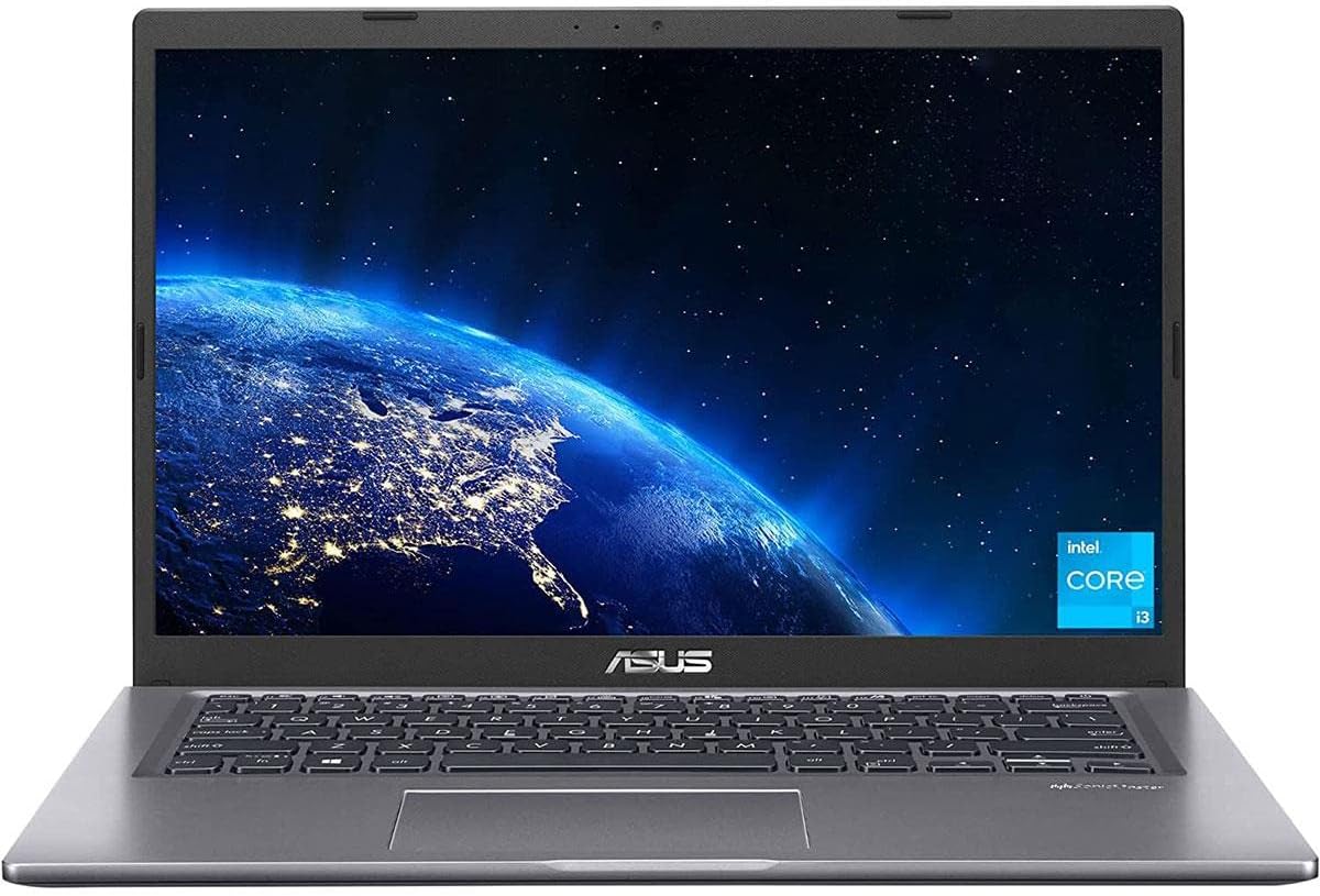 ASUS VivoBook 14 Slim Laptop Computer, 14' IPS FHD Display, Intel Core i3-1115G4 Processor, 4GB DDR4, 128GB PCIe SSD, Fingerprint Reader, Windows 11 Home in S Mode, Slate Grey, F415EA-AS31