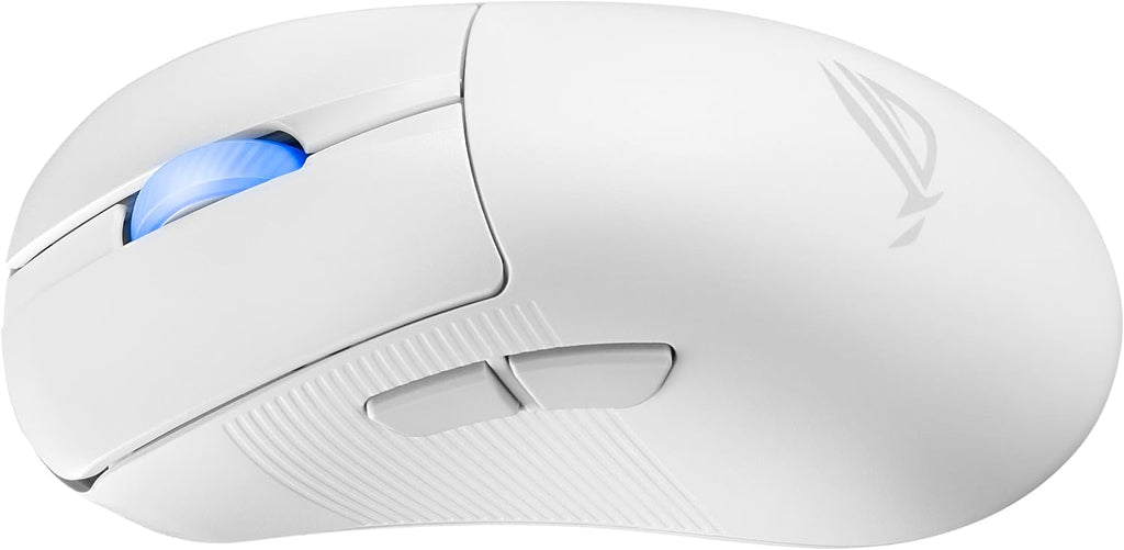 ASUS ROG Keris II Ace Wireless Gaming Mouse – Right-Handed Ergonomic, 54g, Tri-Mode Connectivity, 42K DPI, up to 107Hr Battery, PC/Mac Support - White