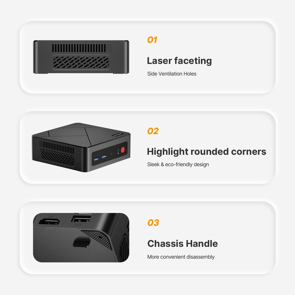 C4 Mini PC 11 Pro, Ryzen 5 3550H Mini Desktop Computer (Beat N150/N100/N95) Dual 1000Mbps NIC LAN, 8GB RAM 256GB SSD Micro PC, WiFi 5, BT 5.0, Triple Display, PC for Home Theater, Office