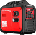 PowerSmart 3800W Portable Inverter Generator, 59dB Super Quiet Gas Powered, 143cc 4-Stroke OHV, Parallel Ready, EPA Compliant for RV Camping, Tailgating and Home Emergency Backup