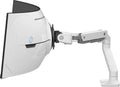 Ergotron - HX VHD Premium Heavy Duty Gaming Monitor Arm, Single Monitor Desk Mount – for 1000R Curved Ultrawide Monitors Up to 57 Inches, 9-14 Inches Depth, VESA 75x75mm or 100x100mm – White