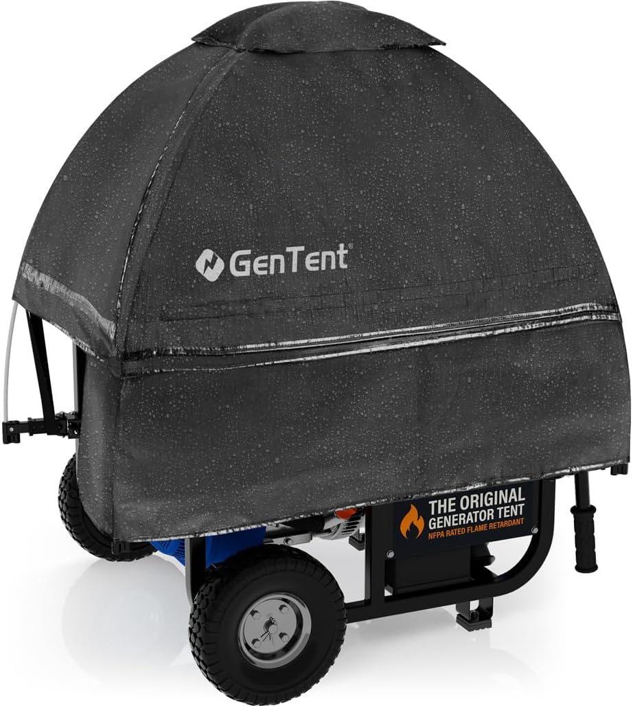 GenTent Open Frame Running Cover – Universal Kit Generator Tent (Black, Original - Standard)