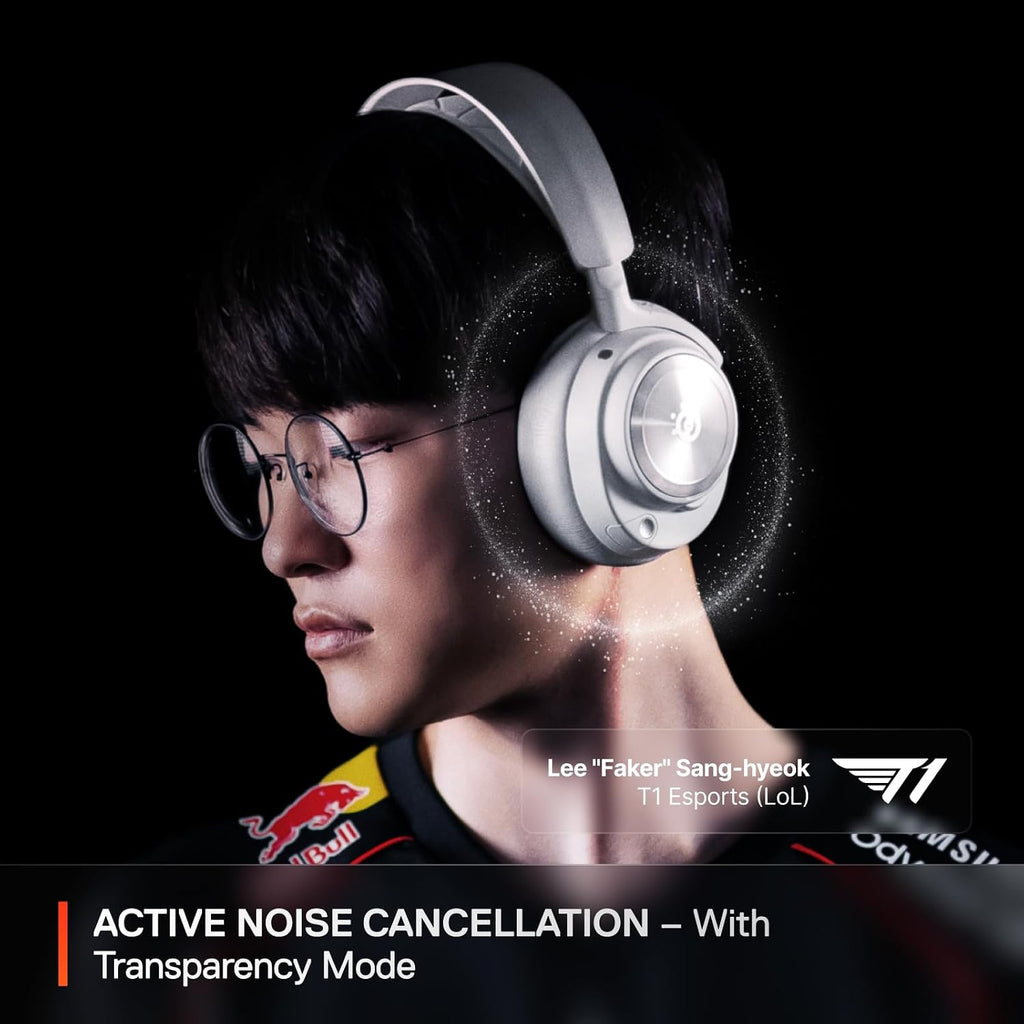 SteelSeries Arctis Nova Pro Wireless Multi-System Gaming Headset - Premium Hi-Fi Drivers - Active Noise Cancellation - Infinity Power System - ClearCast Gen 2 Mic - PS5, PS4, PC, Switch, Mobile