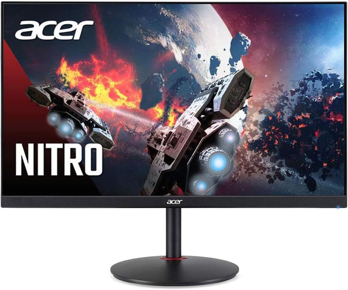 acer Nitro XV272U Vbmiiprx 27' Zero-Frame WQHD 2560 x 1440 Gaming Monitor | AMD FreeSync Premium Agile-Splendor IPS Overclock to 170Hz Up 0.5ms 95% DCI-P3 1 Display Port & 2 HDMI 2.0