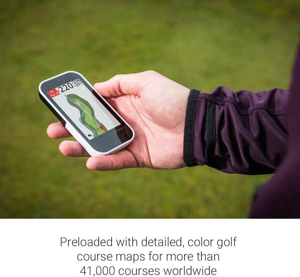 Garmin Approach G80, All-in-One Premium GPS Golf Handheld with Integrated Launch Monitor, 3.5' Touchscreen