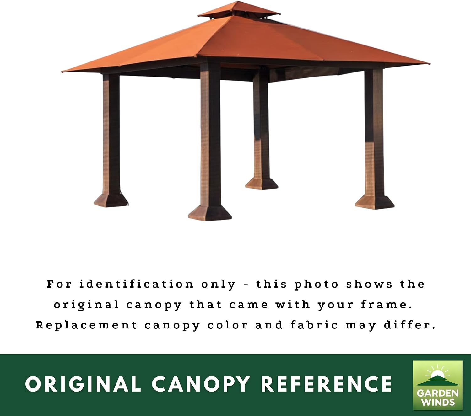 Garden Winds Heavy Duty Reinforced Replacement Canopy Top Cover Compatible with The GZ734 Seville 12' x 12' Gazebo - Classic Sand, Riplock 500