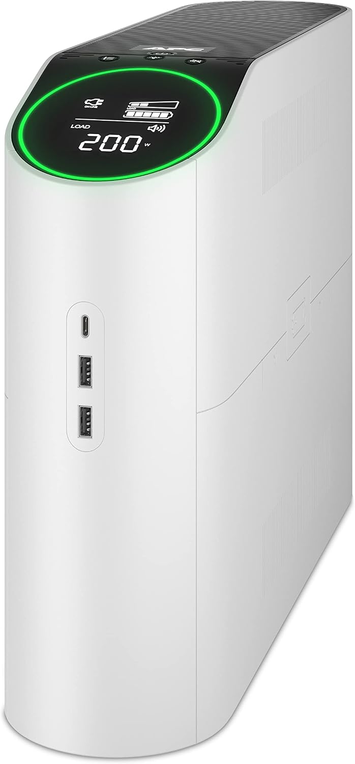 APC Back-UPS Pro Gaming UPS, 1500VA / 900W UPS Battery Backup Surge Protector, 10 Outlets, LCD, Sinewave, Type C Charger, BGM1500-US Uninterruptible Power Supply for Gaming PC, PS5, Xbox Series X