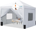 Quictent Privacy 10x10 Pop up Canopy Tent with Sidewalls and Roll-up Ventilated Windows, One Person Easy Setup, Outdoor Commercial Gazebo Shelter Enclosed Waterproof, Bonus 4 Sandbags