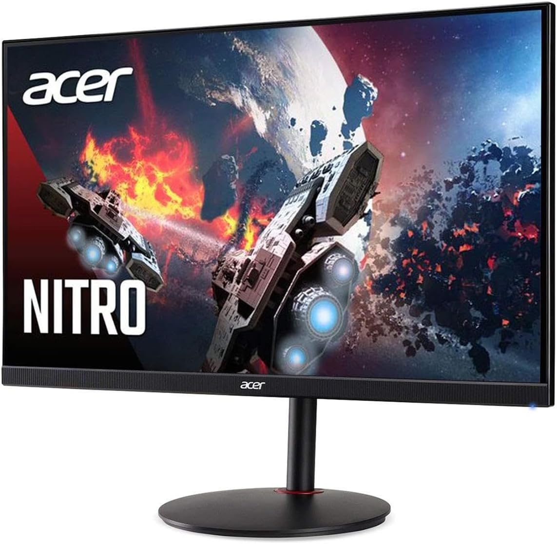 acer Nitro XV272U Vbmiiprx 27' Zero-Frame WQHD 2560 x 1440 Gaming Monitor | AMD FreeSync Premium Agile-Splendor IPS Overclock to 170Hz Up 0.5ms 95% DCI-P3 1 Display Port & 2 HDMI 2.0