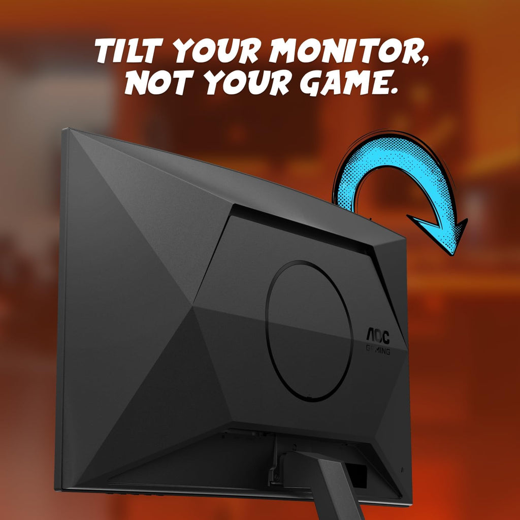AOC CQ32G4VE 32' Curved Frameless Gaming Monitor 2K QHD, 1500R Curved VA, 180Hz, 0.5ms Response Time, 2X Display Port, 2X HDMI, Gaming Console Compatible(Renewed)