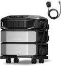 EF ECOFLOW Power Station 12288Wh Delta Pro Ultra X with AC cable, 12000W Solar Generator for Home Battery Backup, Expandable to 180kWh, Outdoor & Camping Power Supply (1x Inverter + 2 x Batteries)