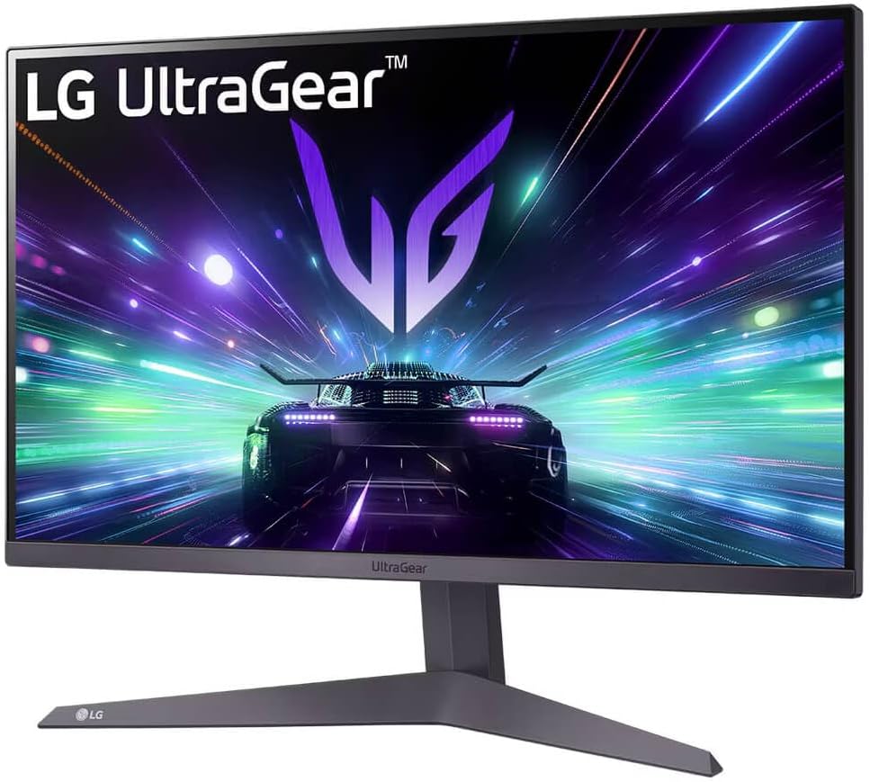 LG 24GS50F-B 24-inch FHD (1920 x 1080) Ultragear Gaming Monitor with 180Hz, 1ms MBR, HDR10, AMD FreeSync, HDMI, DisplayPort, 3-Side Virtually Borderless Design, Black (Renewed)