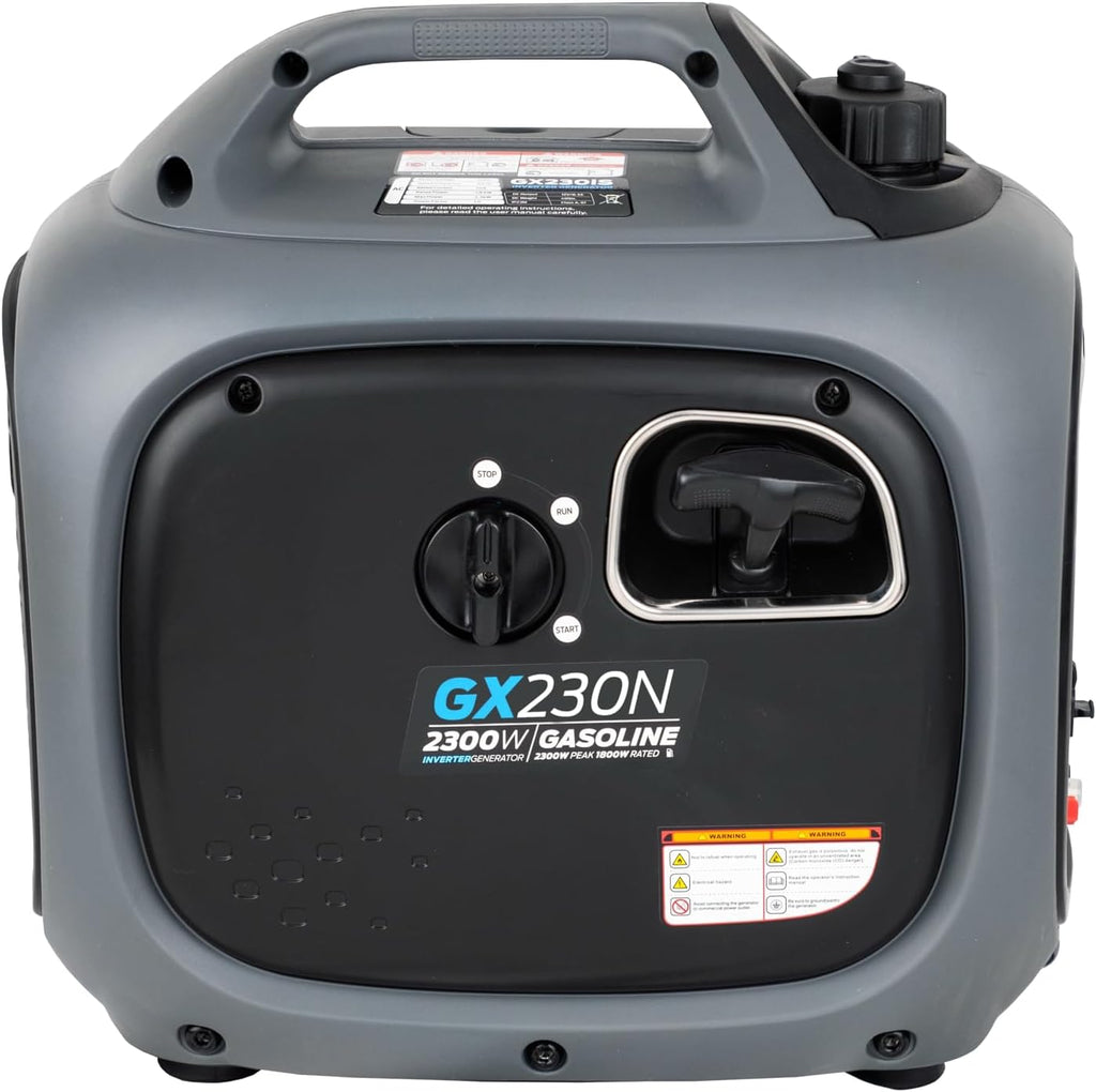 Pulsar 2,300W Portable Gas-Powered Quiet Inverter Generator for Home Emergency Backup, Parallel Capability, With USB Outlet, Long Run Time, GX230N