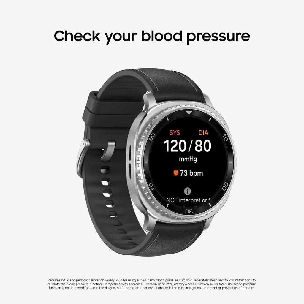 Samsung Galaxy Watch 8 Classic (2025) 46mm Bluetooth Smartwatch, Cushion Design, Rotating Bezel, Quick Button, Sleep Coaching, Running Coach, Energy Score, White [US Version, 2 Yr Warranty]