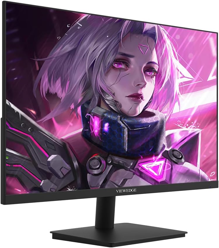 Viewedge 27 inch Gaming Monitor 180hz (Supports 144hz/165hz) 1ms, 110% sRGB 1080p IPS Computer Monitor, DP HDMI, Built-in Speakers, Support Freesync and Wall Mount