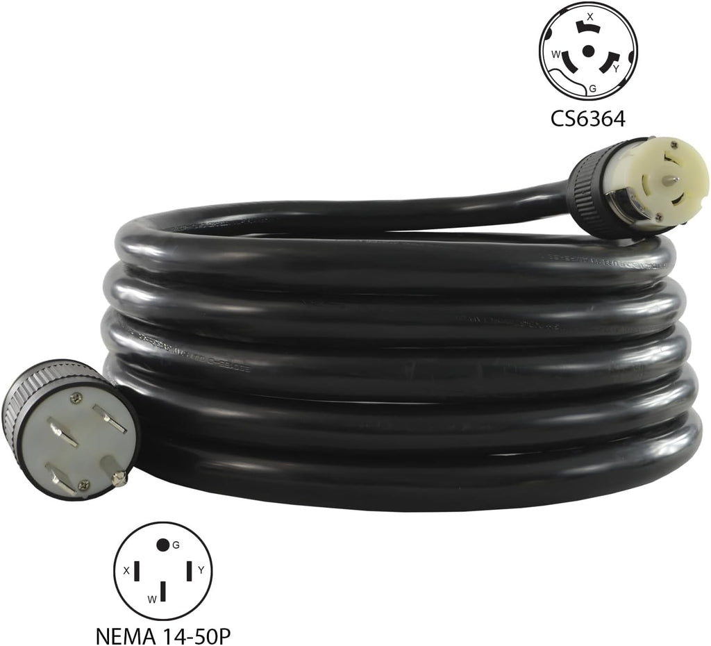 Conntek TES1450-010 Nema 14-50P to CS6364 Power Supply Cord, 10-Feet