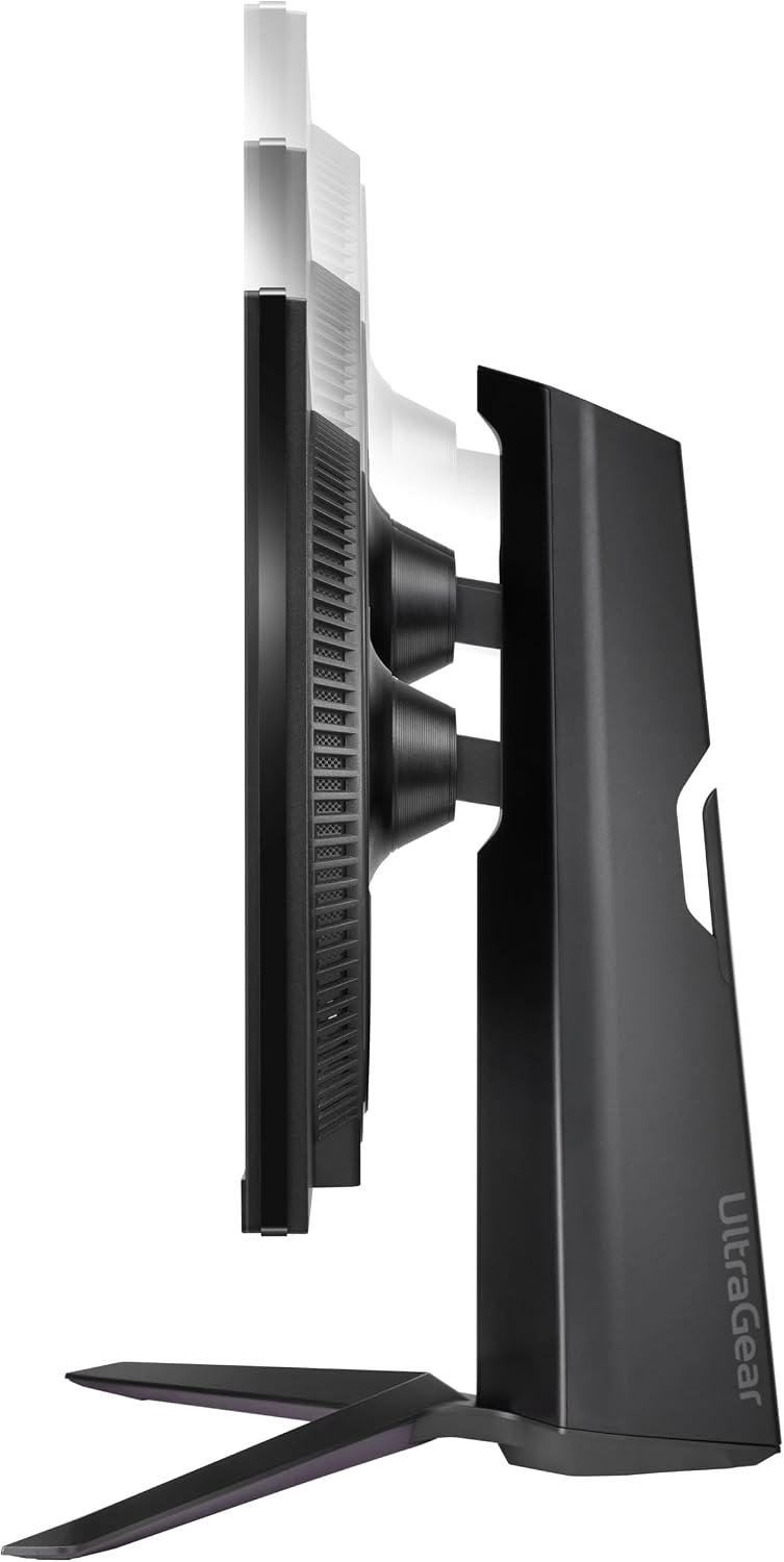 LG 24GS65F-B 24-inch Ultragear Full HD (1920 x 1080) IPS Gaming Monitor, 180Hz, 1ms, NVIDIA G-Sync Compatible, AMD FreeSync, HDR10, HDMI, DisplayPort, Tilt/Height/Pivot Adjustable Stand, Black