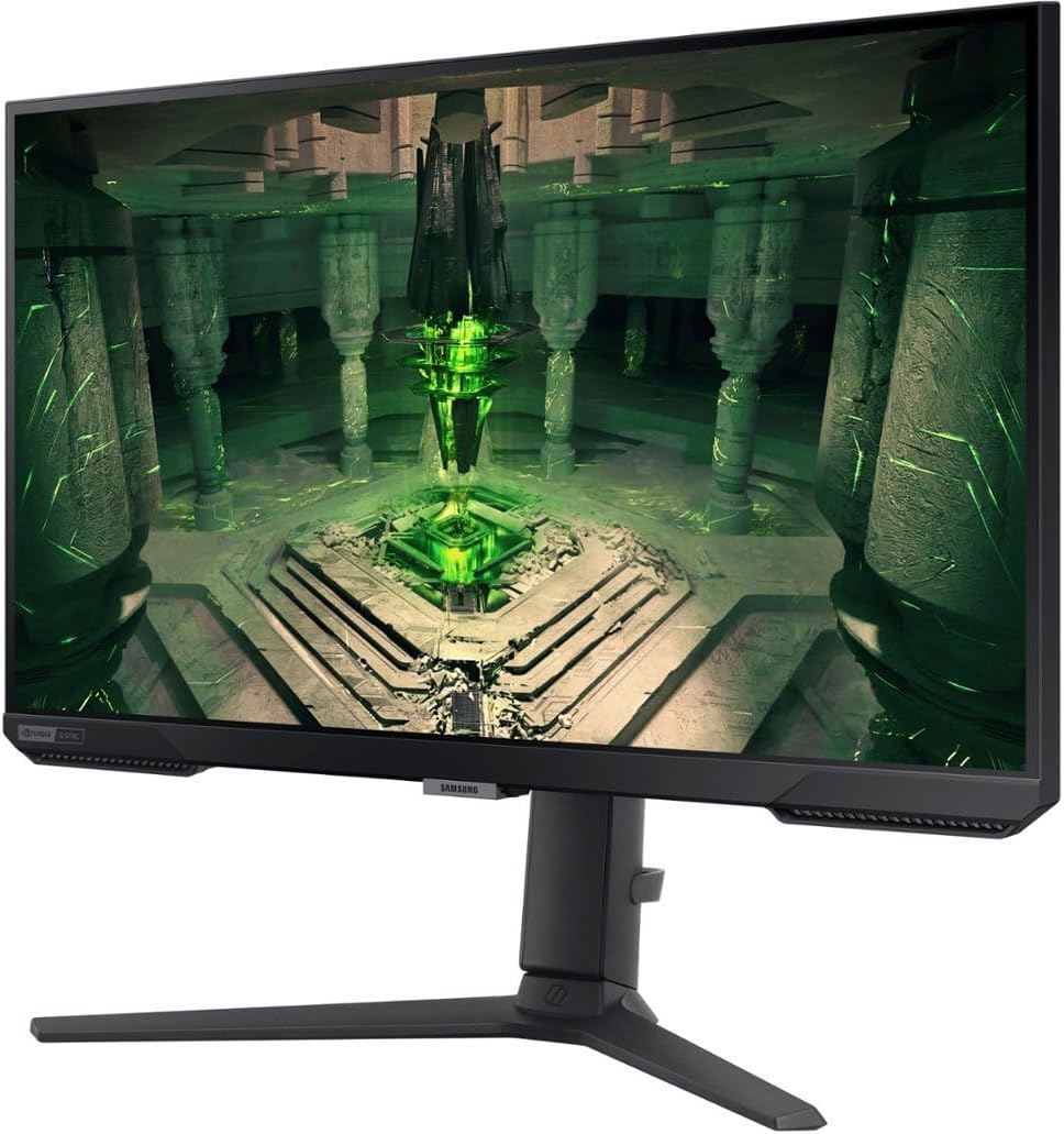 Samsung 27' Odyssey G4 Series FHD Gaming Monitor, 240Hz, 1ms, G-Sync Compatible, AMD FreeSync Premium, Ultrawide Game View, HDR 10, HDMI, Black, with HDMI Cable
