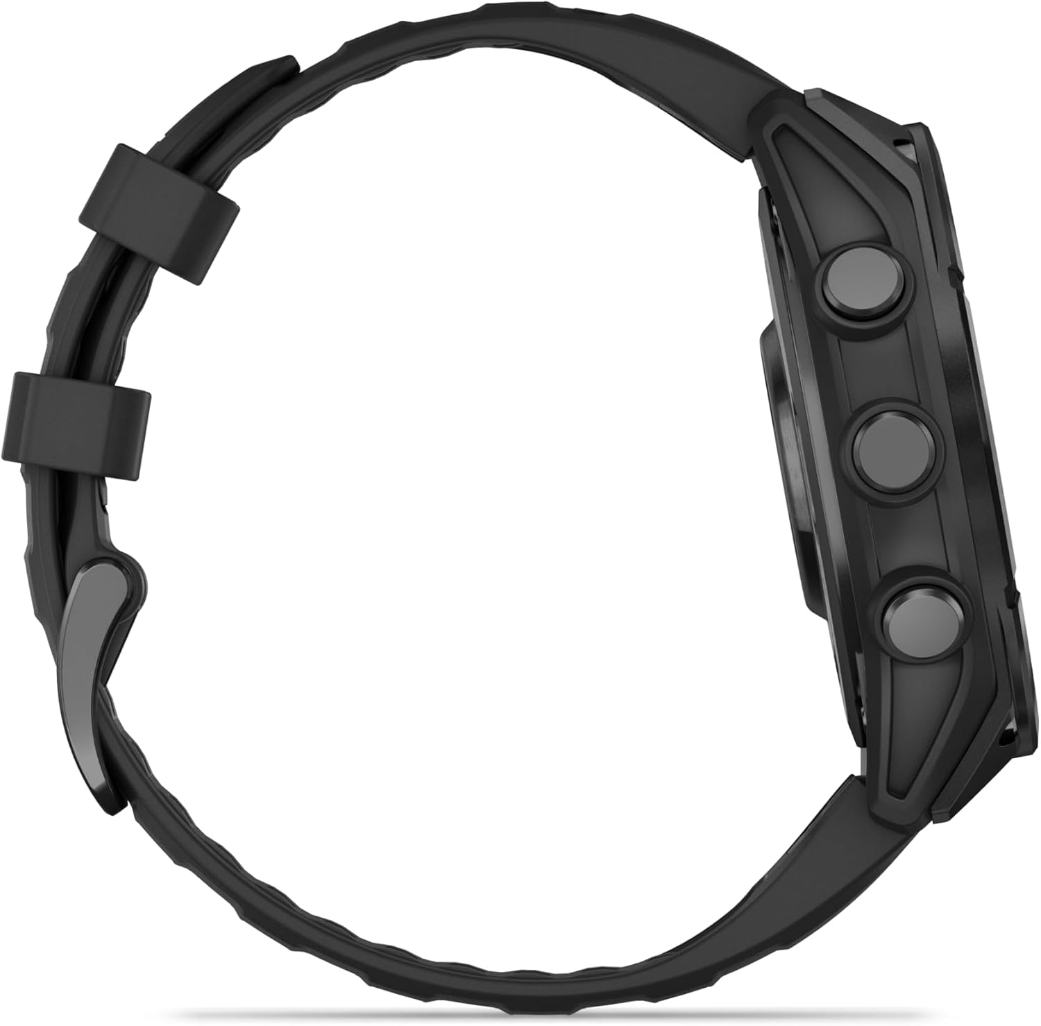 Garmin Fenix 8 – 47 mm, AMOLED Multisport GPS Smartwatch, Slate Gray with Black Silicone Band, Built-in LED Flashlight, Voice Control White Earbuds Bundle