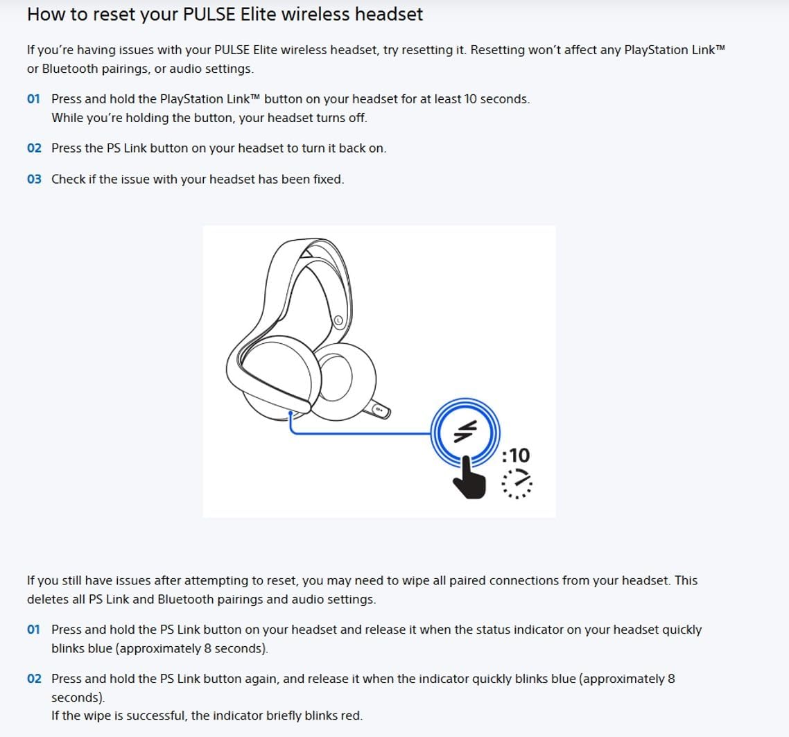 PlayStation Pulse Elite Wireless Headset