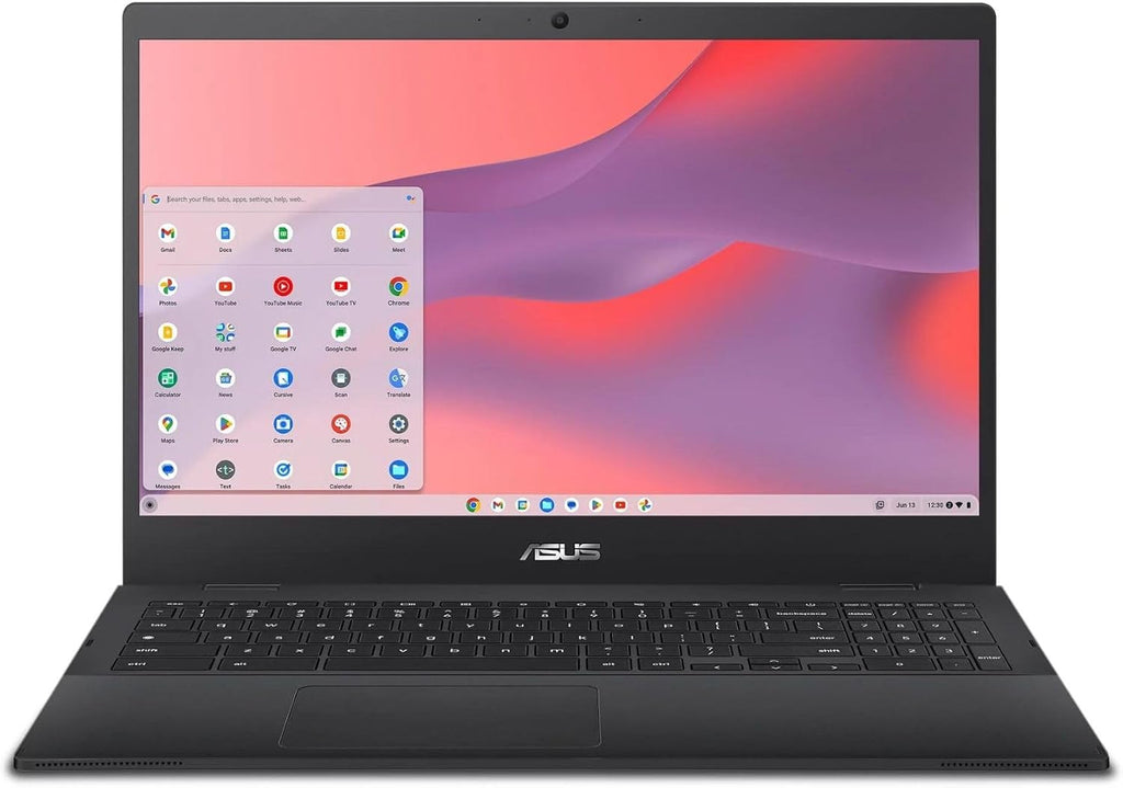ASUS Chromebook CX1, 15.6' FHD NanoEdge Display, Intel Celeron N4500 Processor, 128GB eMMC Storage, 4GB RAM, ChromeOS, Mineral Gray, CX1500CKA-SS48F