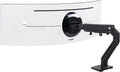 Ergotron – HX HD Premium Heavy Duty Gaming Monitor Arm, Single Monitor Desk Mount – for 1000R Curved Ultrawide Monitors Up to 49 Inches, 28 to 42 lbs, VESA 75x75mm or 100x100mm – HD Pivot, Matte Black