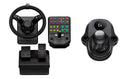 Logitech G Farm Simulator Heavy Equipment Bundle (2nd Gen) Controller for Farm Simulation 19 (or Older) Steering Wheel, Pedals, Vehicle Side Panel + Gaming Driving Force Shifter for PC/PS4 (Renewed)