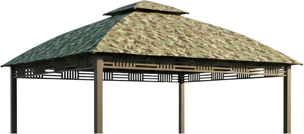Garden Winds Durable 350 Replacement Canopy Top Compatible with Westbrook 10' x 12' Gazebo Model A101007903 - Camo Green