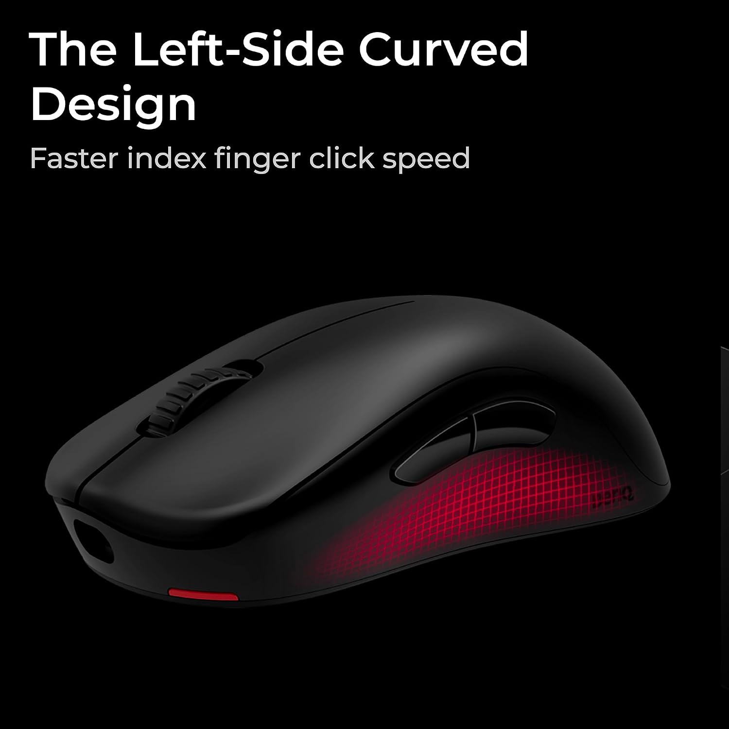 BenQ Zowie U2-DW 4K Wireless Mouse for Esports, Sports Science, 4K Enhanced Receiver, 60g, Symmetrical, Driverless, 3950 Sensor, 4K Polling Rate Wireless Mouse (U | 3950 Sensor | Symmetrical)