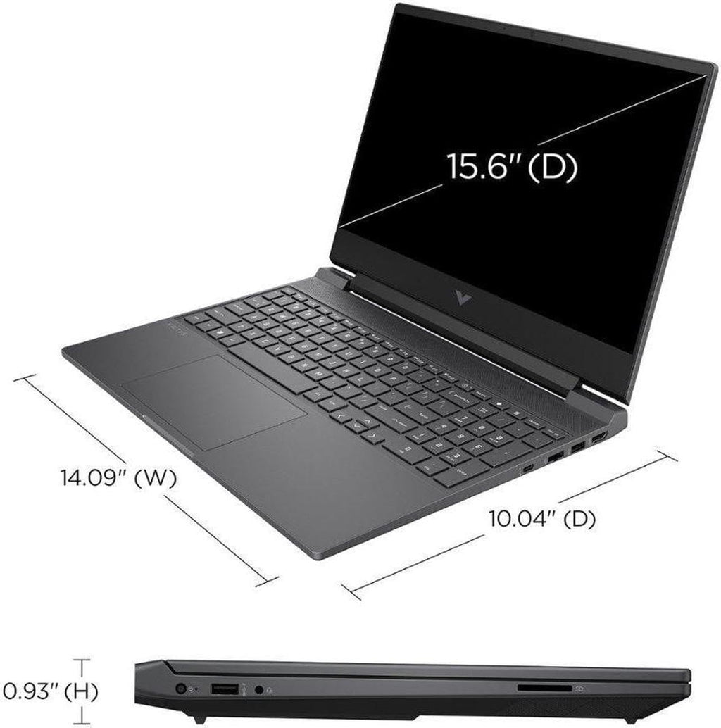 HP Victus 144Hz 15.6' FHD Gaming Laptop, AMD Ryzen 5 7535HS Processor, Radeon RX 6550M (Beats Nvidia GeForce RTX 3050), 16GB RAM 1TB SSD, Backlit Keyboard, Windows 11 Pro, Mica Silver