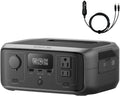 EF ECOFLOW Portable Power Station RIVER 3 with Car Cigarette Lighter to DC Power Adapter, 245Wh LFP Power Station, 2 Up to 600W AC Outlets, <20 MS UPS, 1Hr Fast Charging Solar Generator for Camping