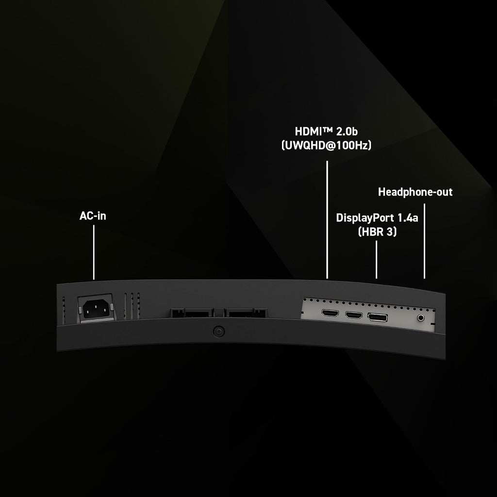 msi MAG 346CQ 34-inch 3440 x 1440 (UWQHD) Gaming Monitor, 180Hz, Adaptive-Sync, HDMI, DisplayPort, VESA Mountable, Tilt, Height Adjustable, Speaker, 1ms, Black