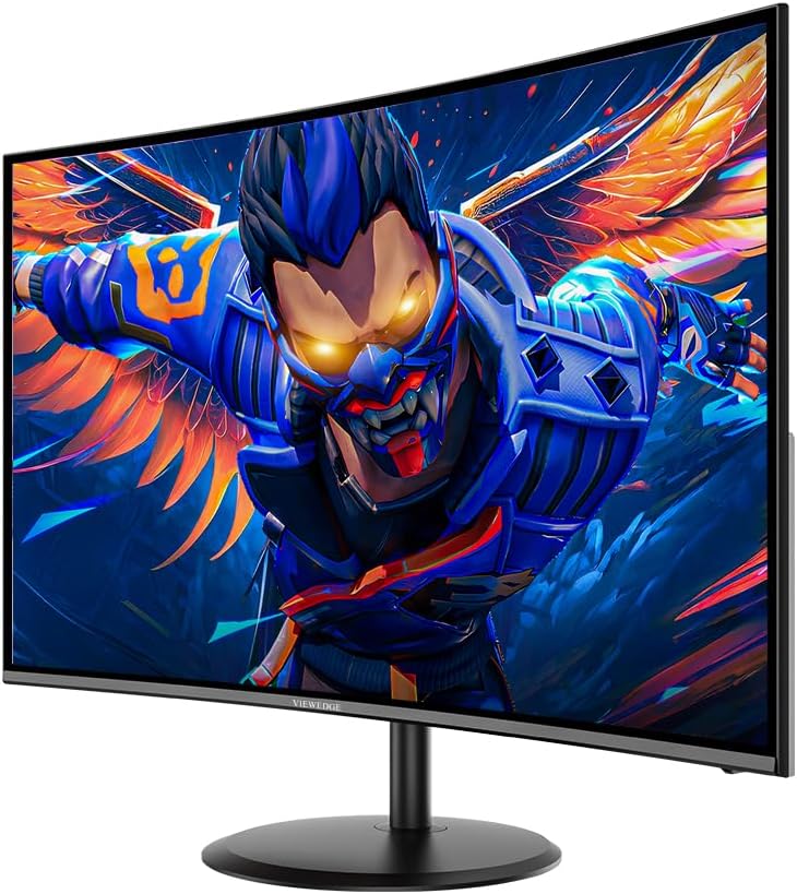 Viewedge Curved Gaming Monitor 27 inch 180Hz, FHD 1080P VA Screen 1800R Computer Monitor, 1ms with FreeSync, Low Motion Blur, DisplayPort, HDMI Monitor, Built-in Speakers