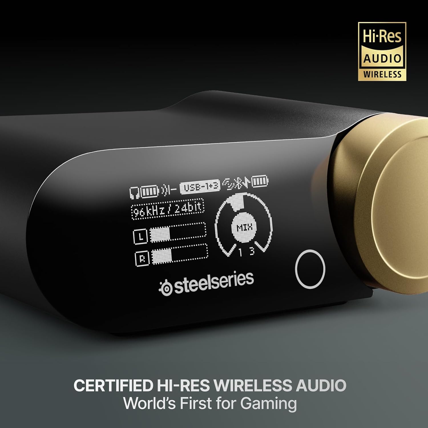 SteelSeries Arctis Nova Elite - Hi-Res Wireless Gaming Headset — 96kHz/24bit — Carbon Fiber Speakers — ANC — AI Noise Rejection — App — 2.4GHz + BT — Multi-Source Mix — OmniPlay PC+PlayStation+Xbox