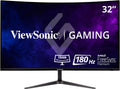 ViewSonic VX3218-PC-MHD 32 Inch Full HD 1080p 165Hz 1ms Curved Gaming Monitor with Adaptive-Sync Eye Care Frameless HDMI and Display Port (Renewed)