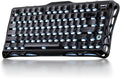 GravaStar Mercury K1 75% Wireless Mechanical Keyboard, Aluminum Alloy Gaming Keyboard with Knob, Hot Swappable, Linear Switches, Transparent Keycaps, RGB Backlit, 2.4GHz/BT5.0/USB for PC Gaming