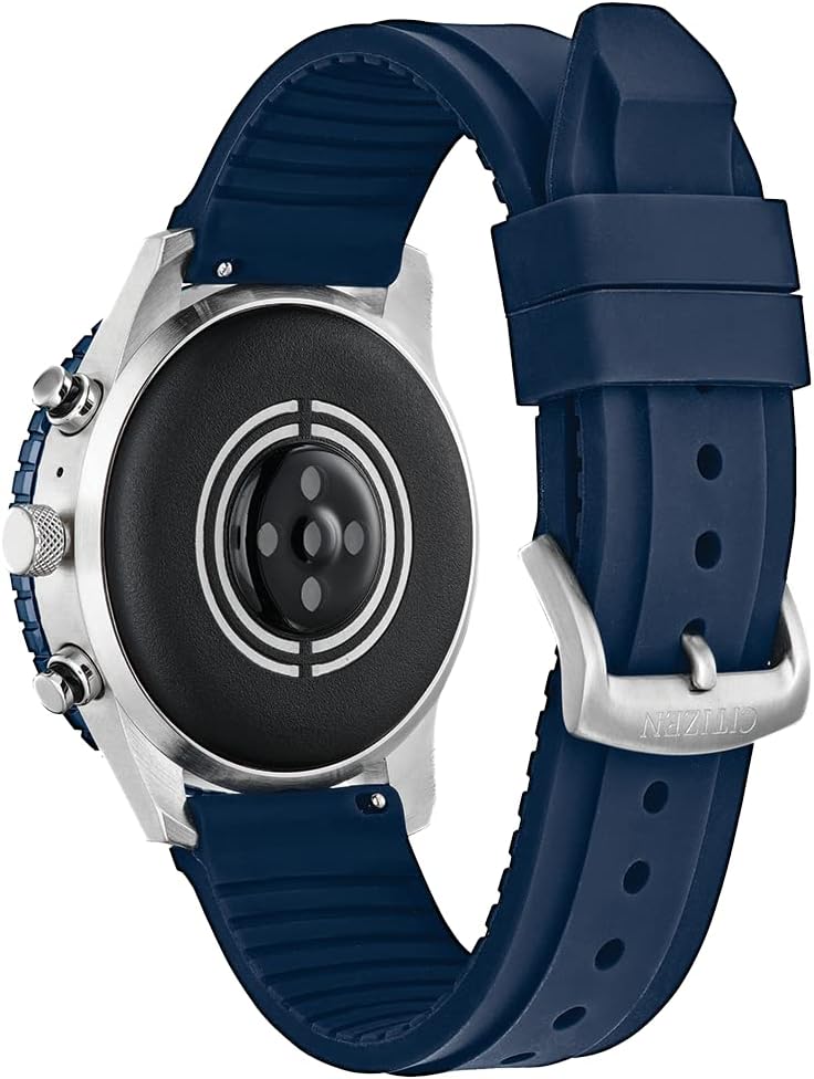 Citizen CZ Smart PQ2 44MM Sport Smartwatch with YouQ App with IBM Watson® AI and NASA research, Wear OS by Google, HR, GPS, Fitness Tracker, Amazon Alexa™, iPhone Android Compatible, IPX6 Rating