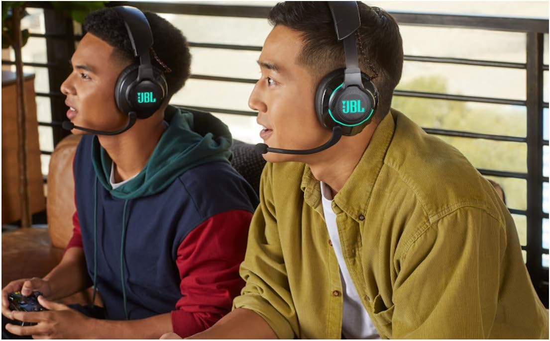 JBL Quantum 800 - Wireless Over-Ear Performance Gaming Headset with Active Noise Cancelling and Bluetooth 5.0 - Black