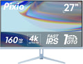 Pixio PX27U Wave Blue 27 inch 160Hz Refresh Rate 4K 3840x2160p Resolution Fast IPS Panel 1ms GTG Response Time Black Tilt Adjustable Gaming Monitor with Adaptive Sync