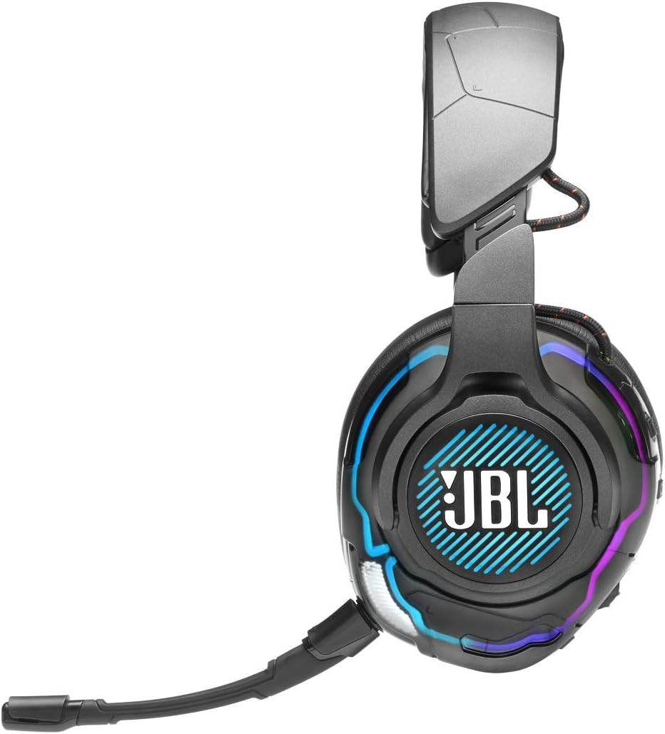JBL Quantum One - USB wired over-ear professional gaming headset with head-tracking enhanced JBL QuantumSPHERE 360, Active noise cancelling and Hi-Res certified sound (Black)